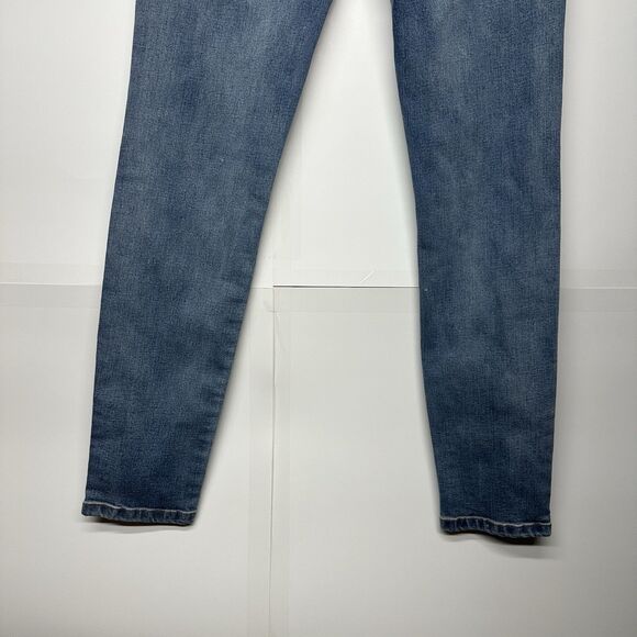 Womens 6 X 28 Jegging Jeans Aeropostale Blue High Waisted Distressed - Picture 7 of 10